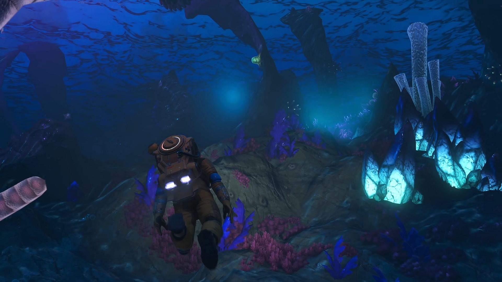 The majestic (and terrifying) deep blue (Image via Hello Games)